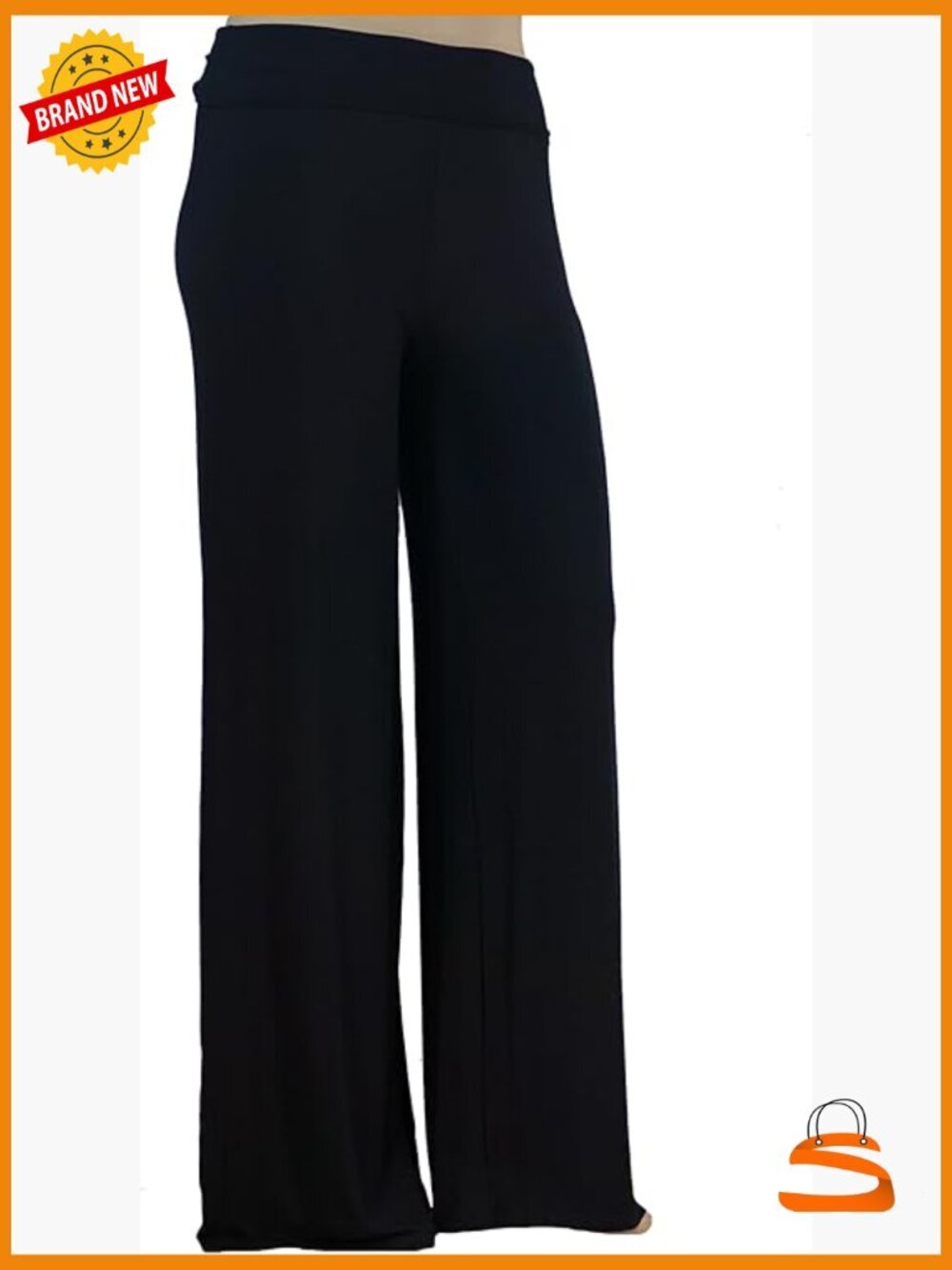 Plus Size Wide Leg Palazzo Pants - Silky Soft Stretchy Pull On Dress Pants,